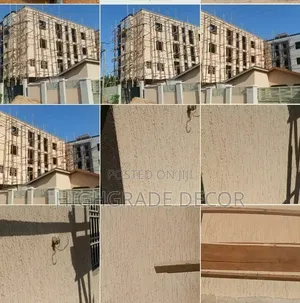 Roofing Leakage,Graffiato Sand and Stone,Painting,Pop Skimming,Design