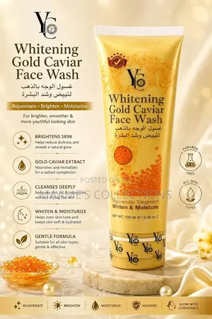 Yc Whitening Gold Caviar Face Wash