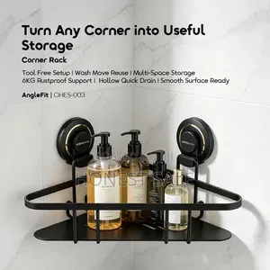 Oraimo Anglefit 6kg Load Capacity Rustproof-Tool-Free-Corner-Rack