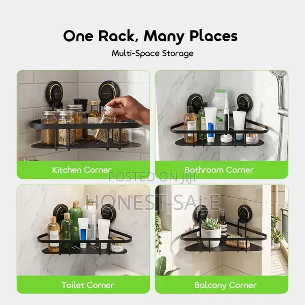 Oraimo Anglefit 6kg Load Capacity Rustproof-Tool-Free-Corner-Rack