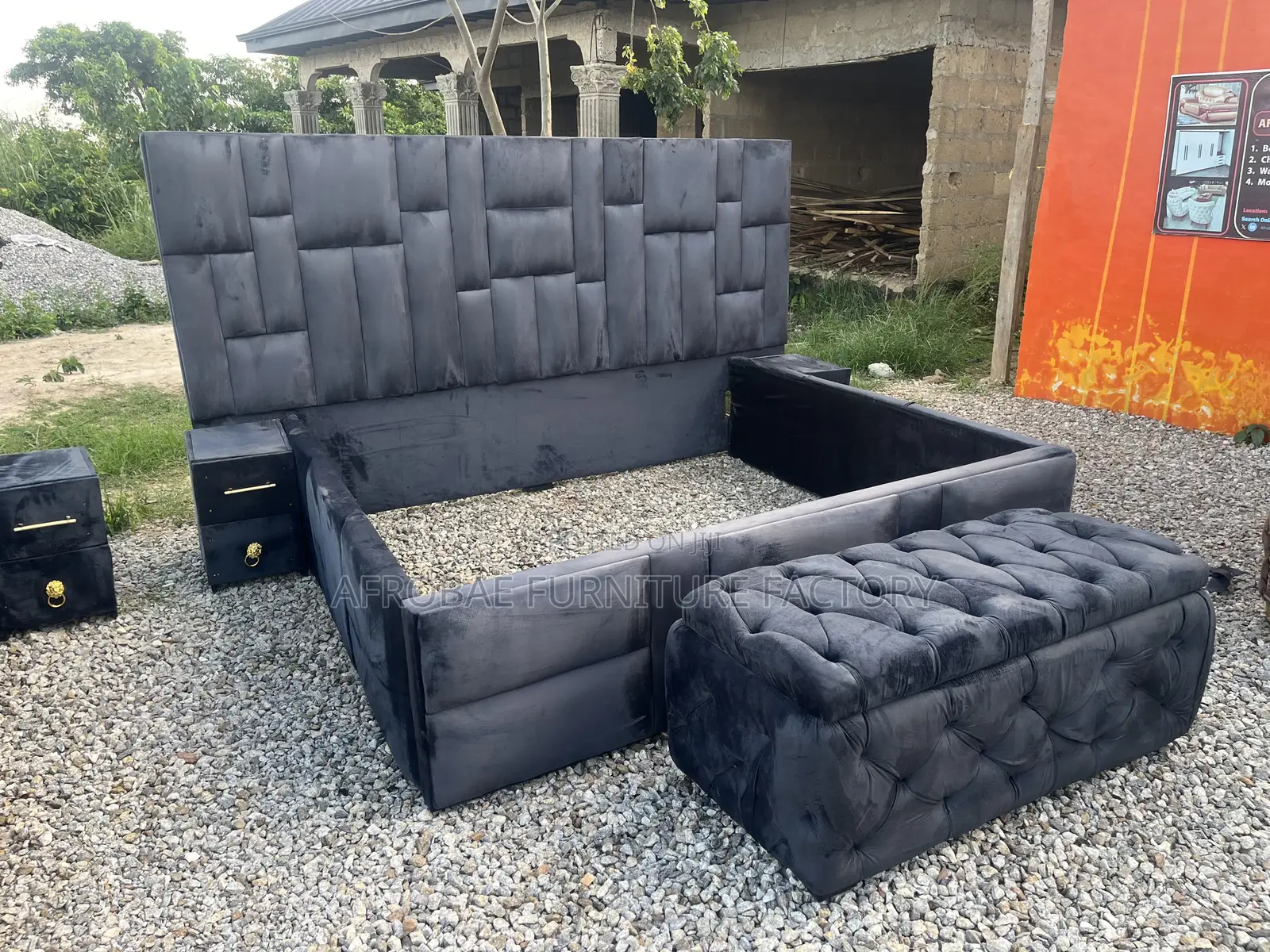 Premium King Size Bed From Afrobae Furniture Factory Direct