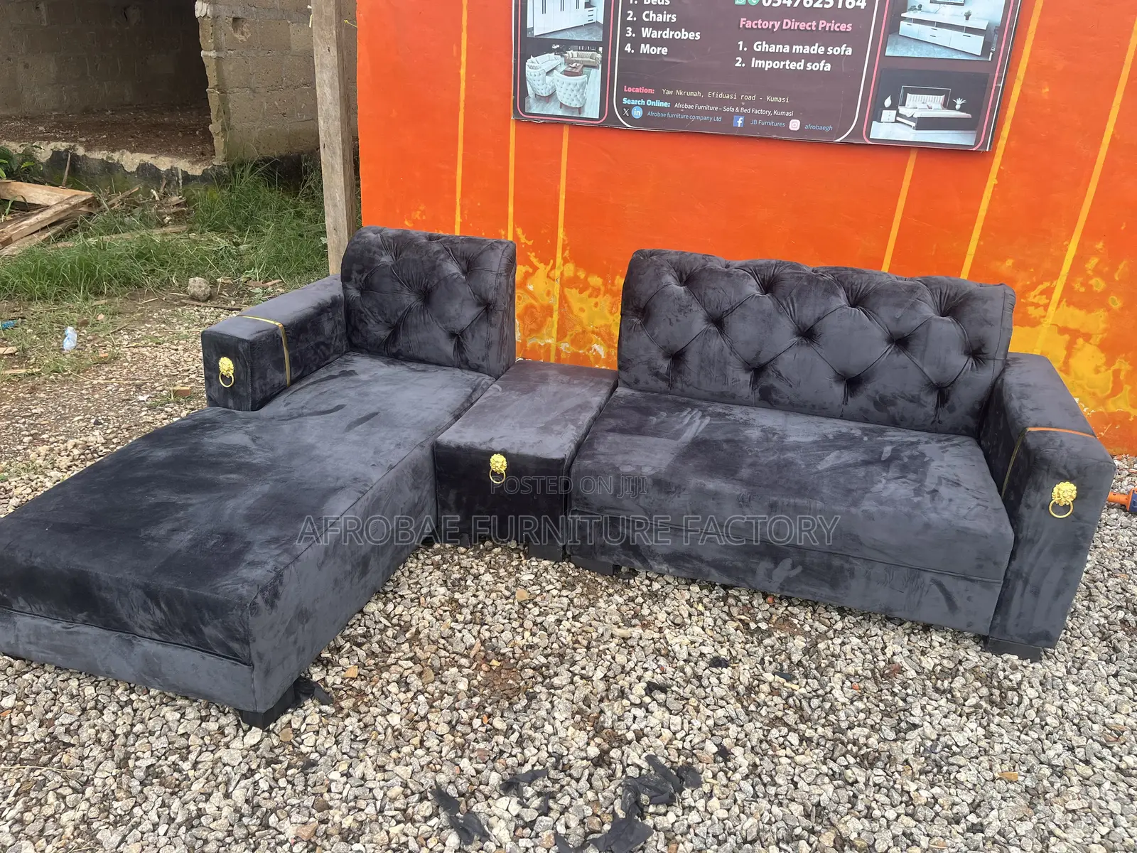 Durable Sectional Sofa Chairs Extended From Afrobae Factory