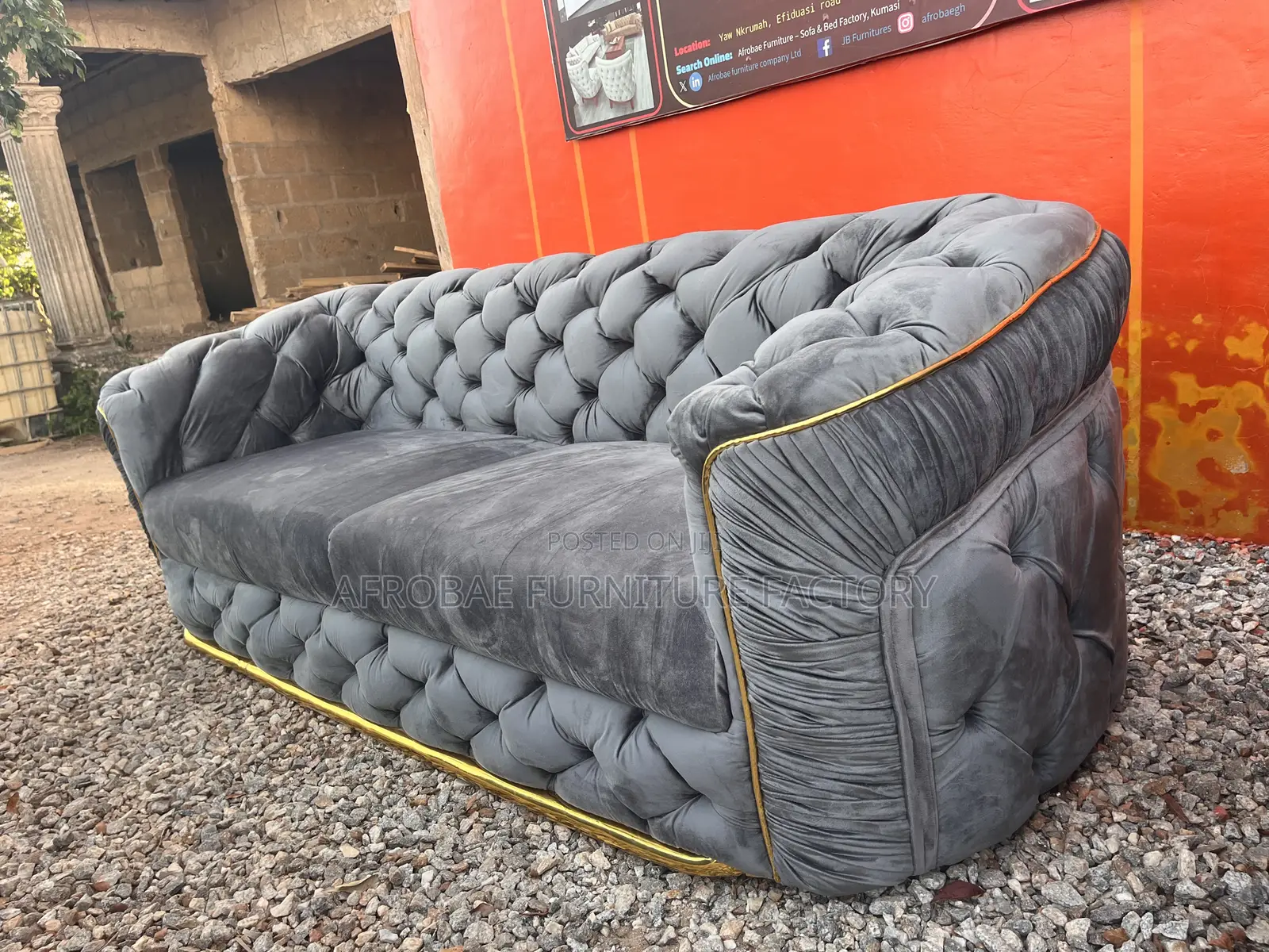 Quality 3in1 Sofa Chair Afrobae Sofa and Bed Factory Kumasi