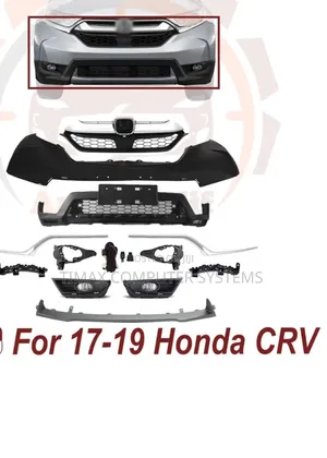Front Bumpers Fog Light W/Bumper Molding for 17-19 Honda CRV Complete