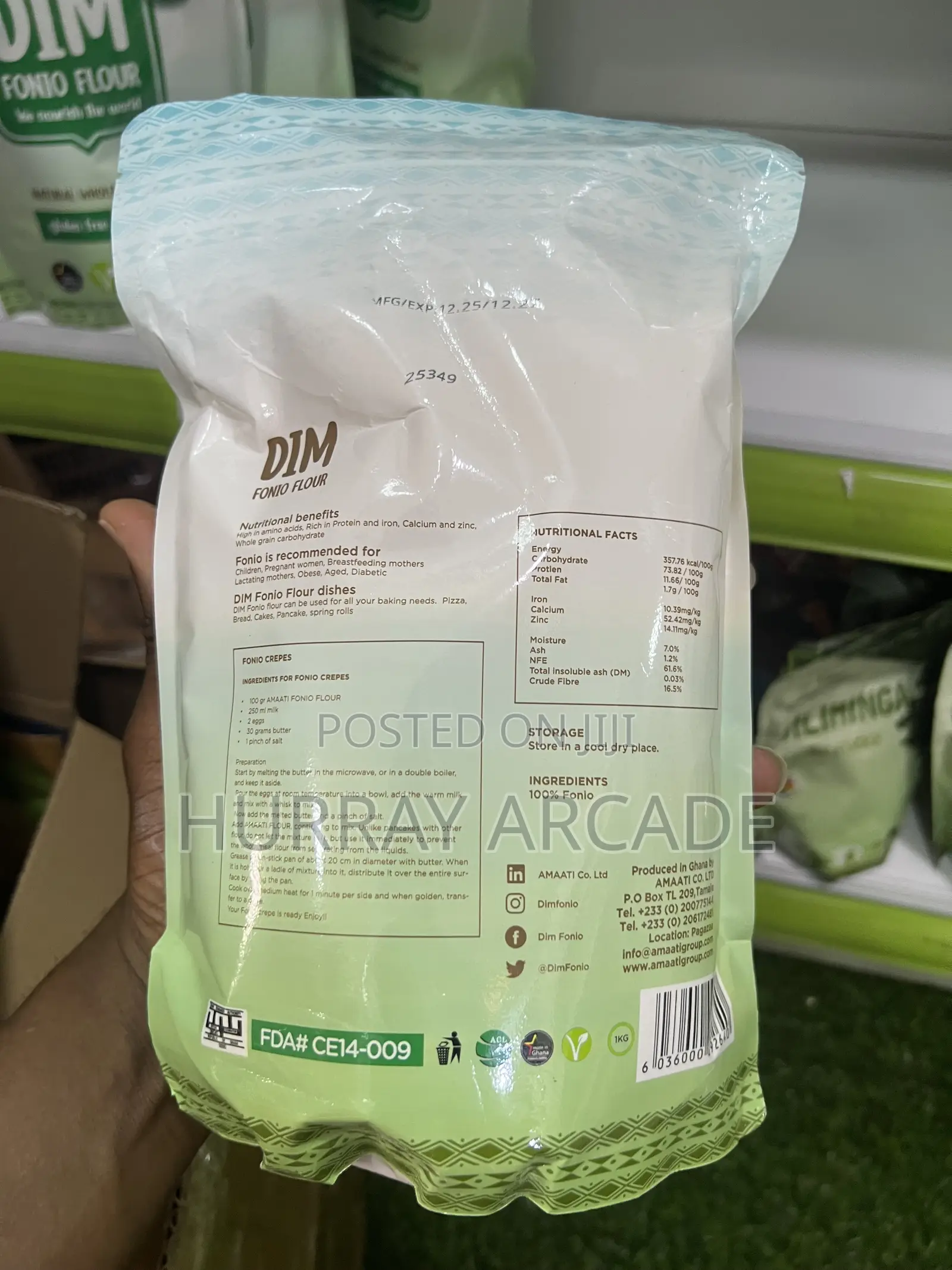 Fonio Flour - 1kg Delivery Only