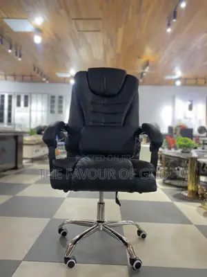 An Orthopedic Leather Office Chair