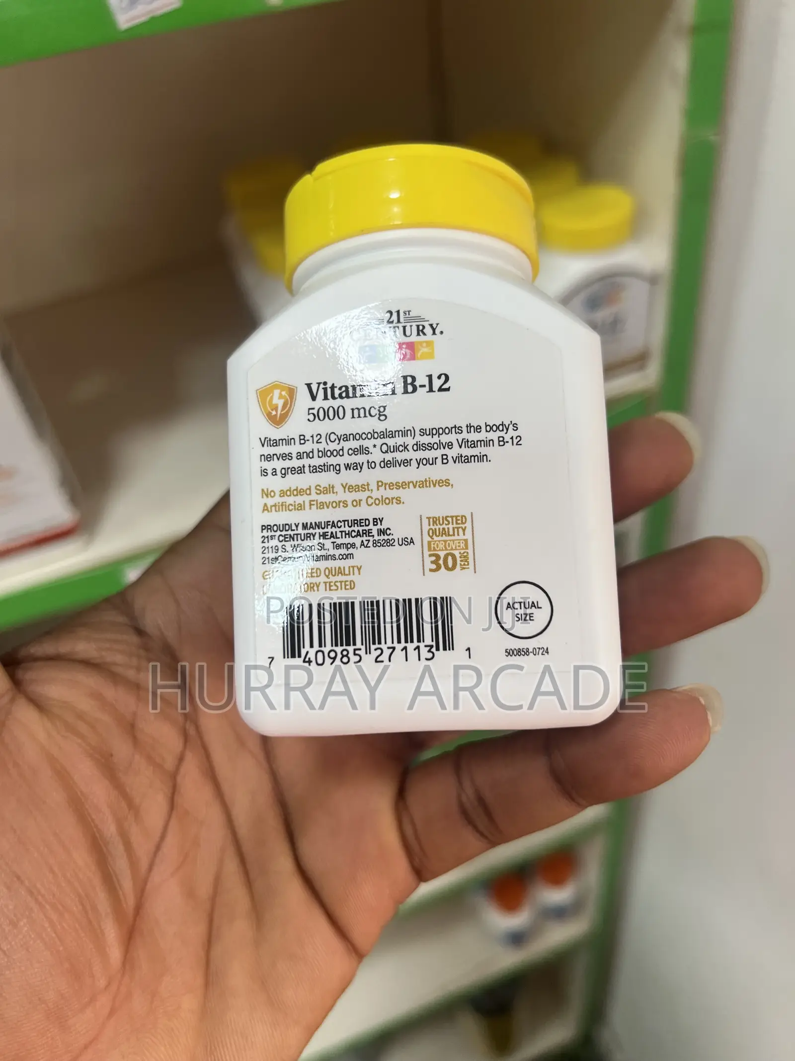Vitamin B12 [5000mcg] - 110 Tablets Delivery Only