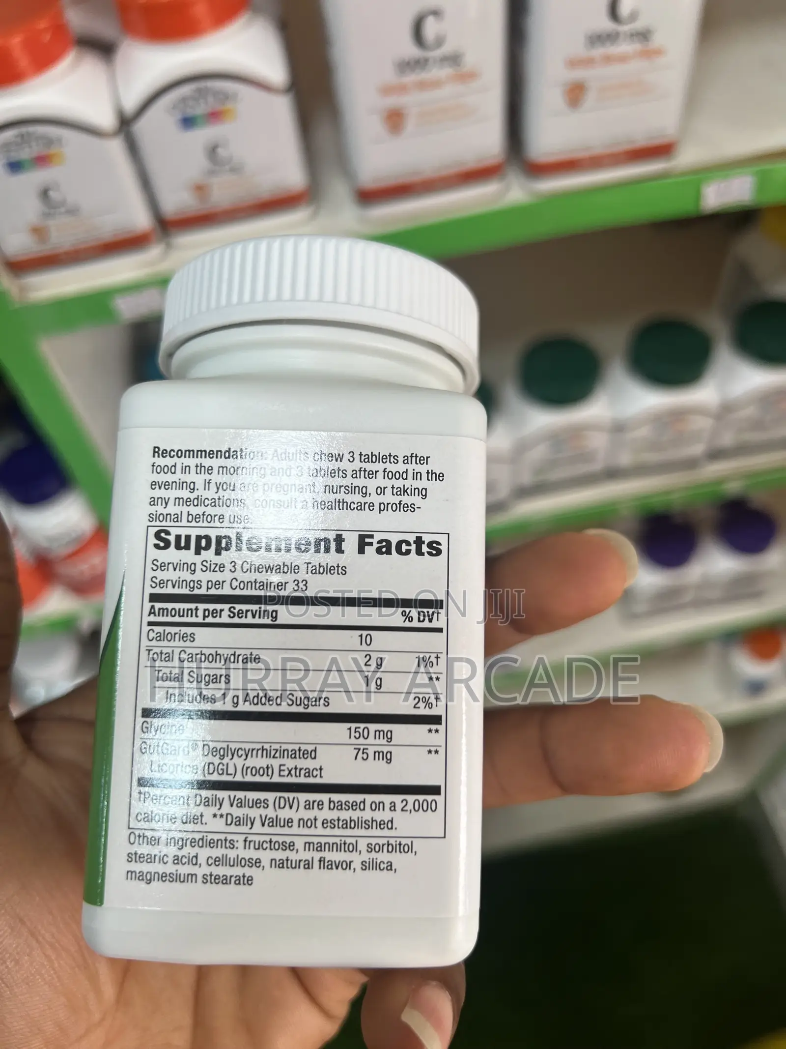 DGL Deglycyrrhizinated Licorice Extract - 100 Tablets Delivery Only