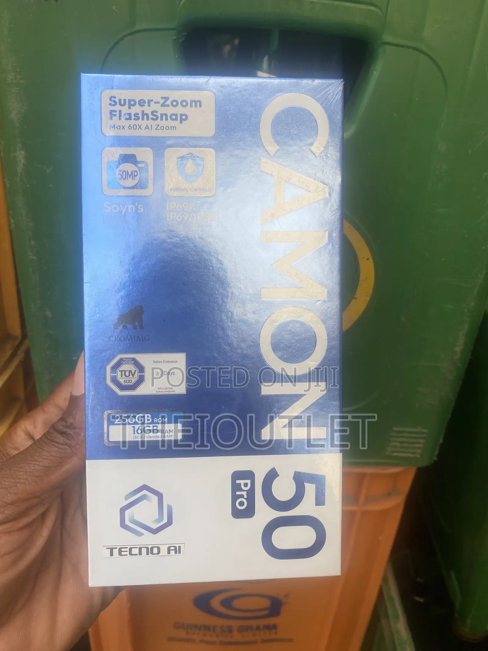 New Tecno Camon 50 Pro 256 GB Black