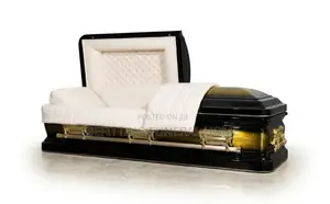 Black Gold Majesty Metal Casket