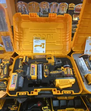 Ingco 2 Pieces Combo Set (Cordless Drill 66nm and Angle Grinder)