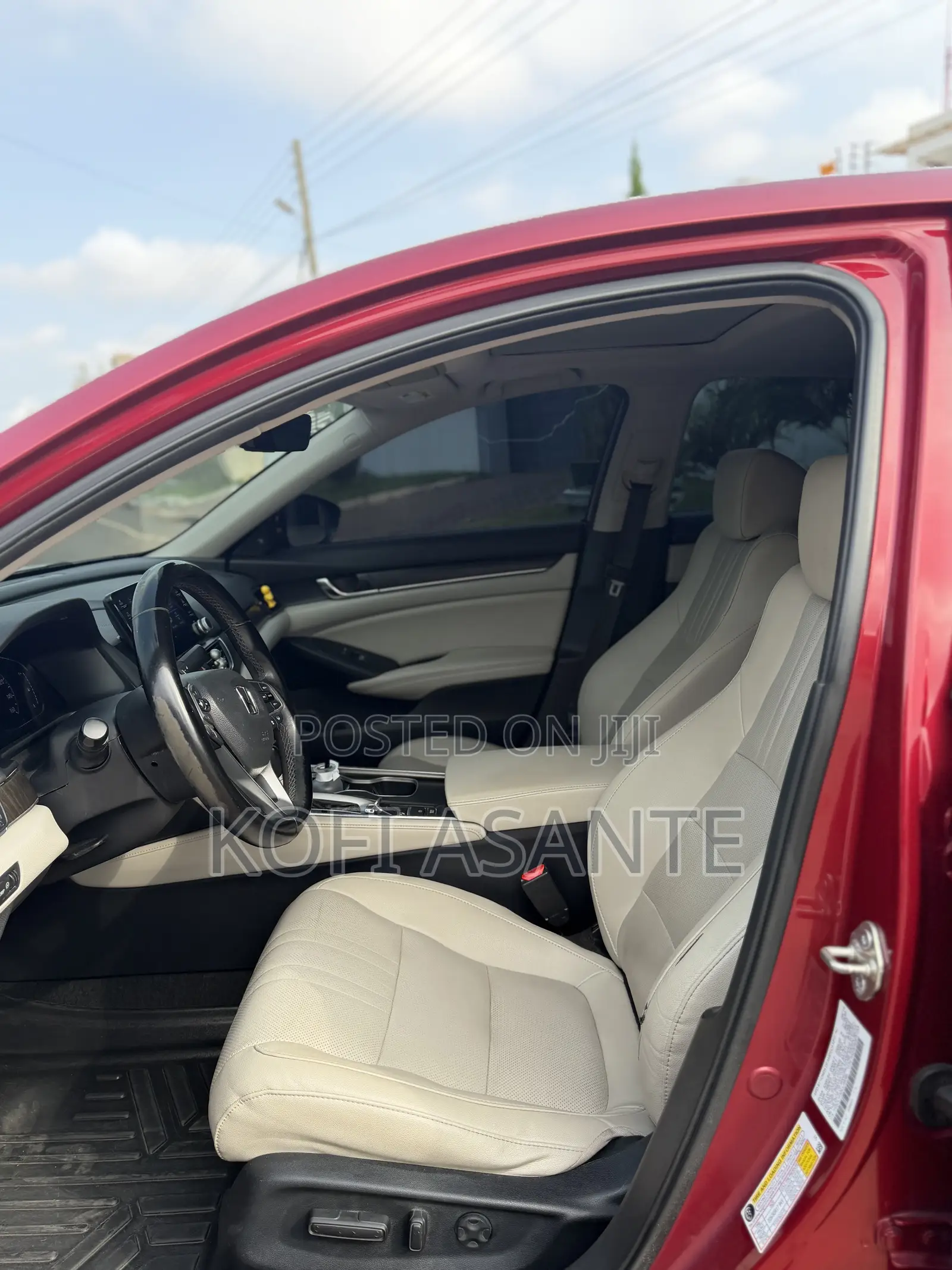 Honda Accord EX-L (1.5L 4cyl Turbo CVT) 2019 Red