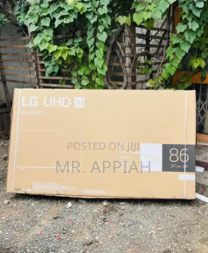 Super Adorable Lg 86” Uhd Smart Screen Television(Black).