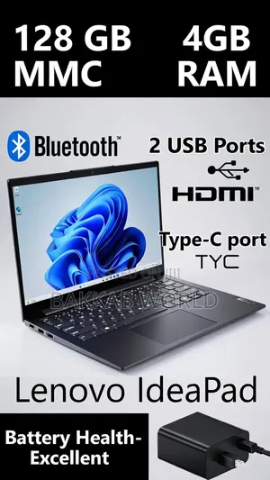 Laptop Lenovo 4GB AMD eMMC 128GB