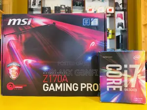 I7- 6th Gen Cpu + Msi Z170 Gaming Pro RGB Board