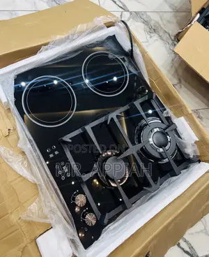 Super Durable Kenwood 2 Gas + 2 Electric Hob(Black)