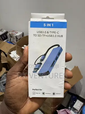 5 in 1 Usb3.0 Type-C to Sd/Tf+Usb3.0 Hub