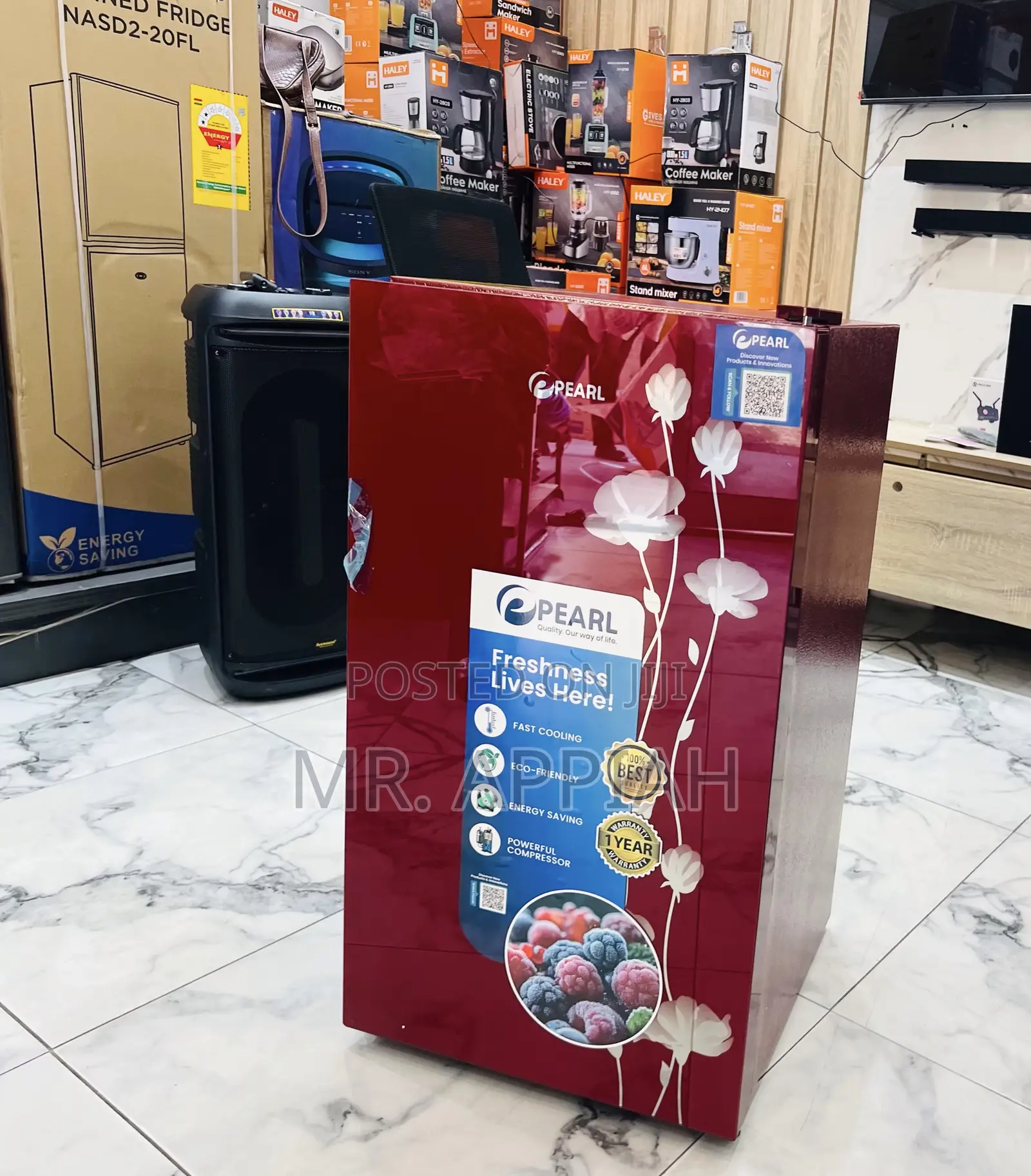 Extremely Affordable Pearl 1 Door Table Top Refrigerator(Red) 