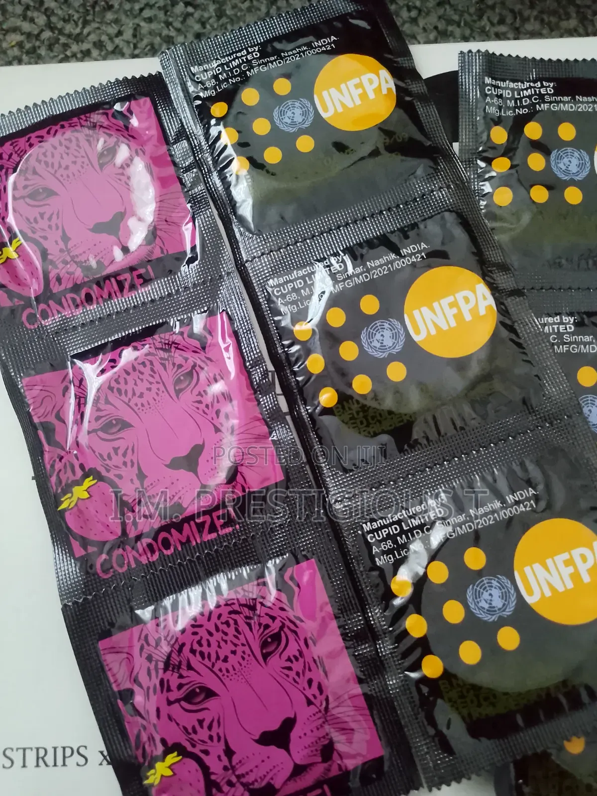 Condom Strawberry Flavored