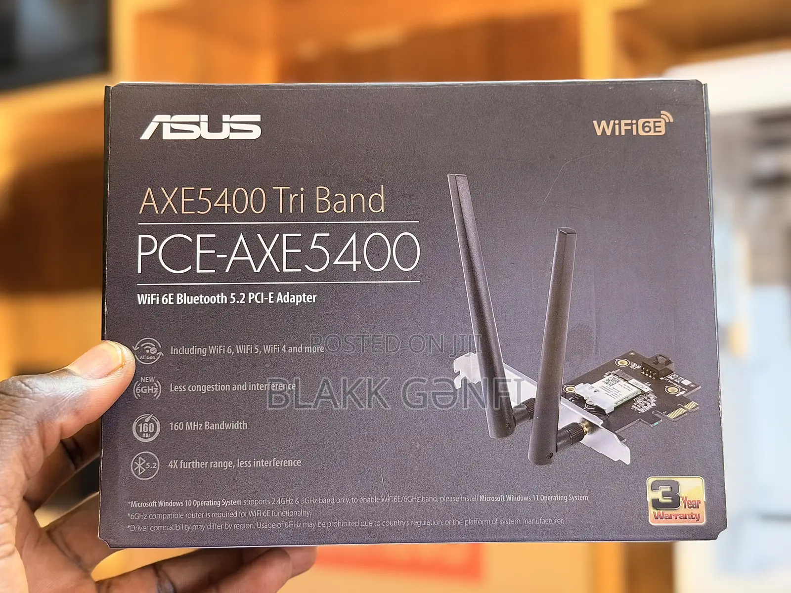 Asus Pce Ace5400 Wifi 6e Bluetooth 5.2 Triband Adapter