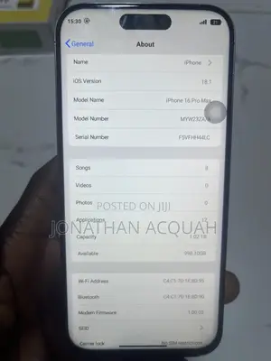 Apple iPhone 16 Pro Max 1 TB Silver