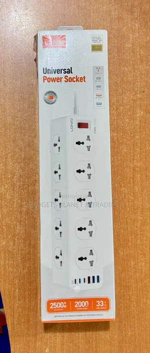 Ldnio 10 Ports 2500w 10a Power Strip With 33w 3 Usb 3 Usb-c Ports