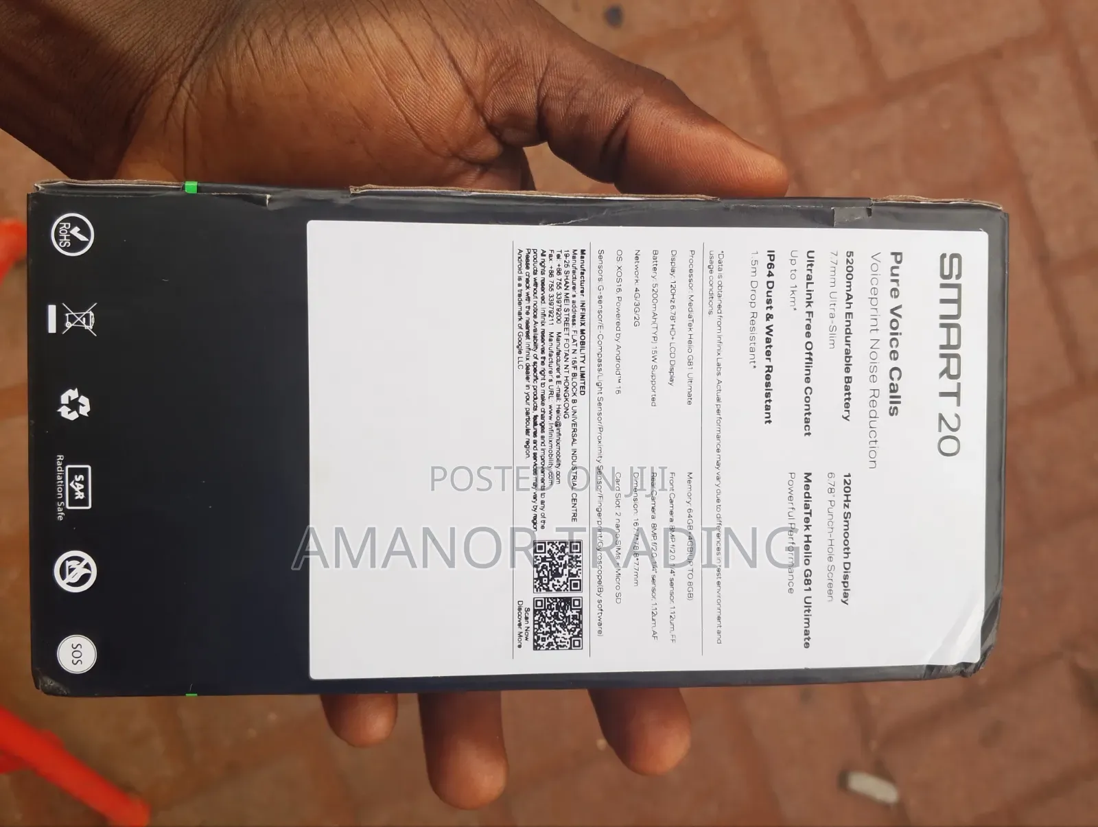 New Infinix Smart 20 64 GB Gray