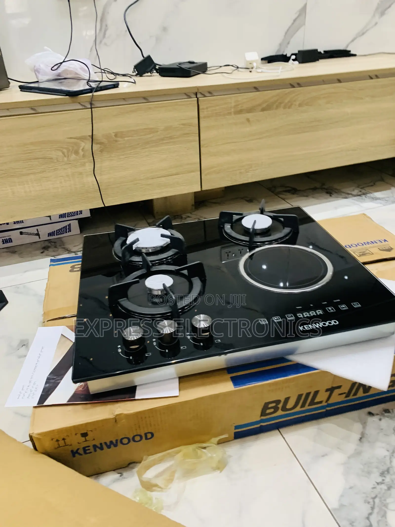 Highly Recommended Black Built in Gas Cooker 3-1 Stove Kenwood
