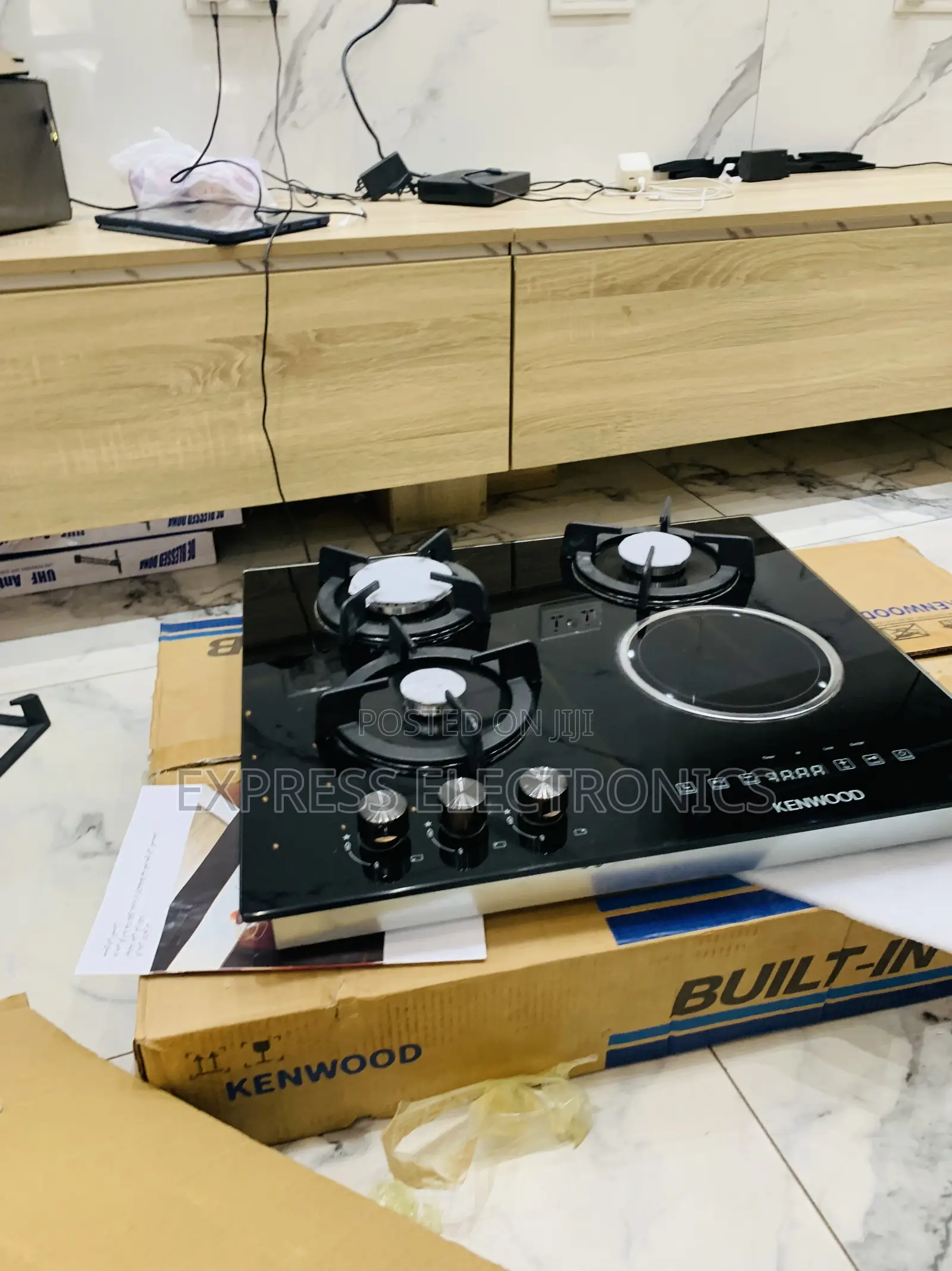 Highly Recommended Black Built in Gas Cooker 3-1 Stove Kenwood