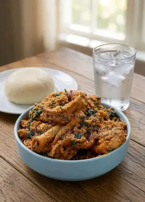 Nigeria Egusi Soup Eba