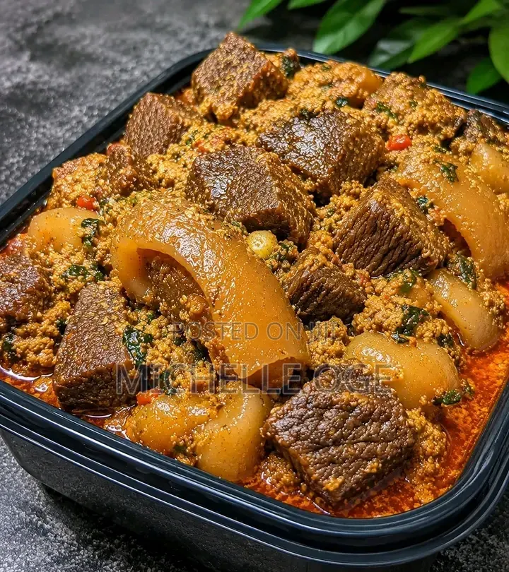 Nigeria Egusi Soup Eba