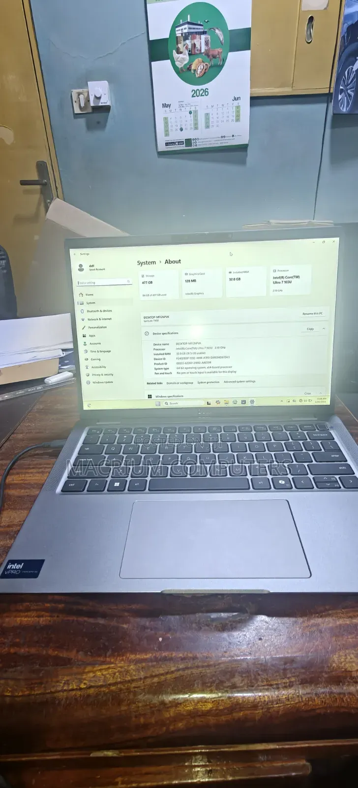 New Laptop Dell Latitude 7450 32GB Intel Core Ultra 7 SSD 512GB