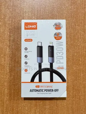 Ldnio Lc242i Pd 30w Super Fast Type-C to C Automatic Power Off Cable
