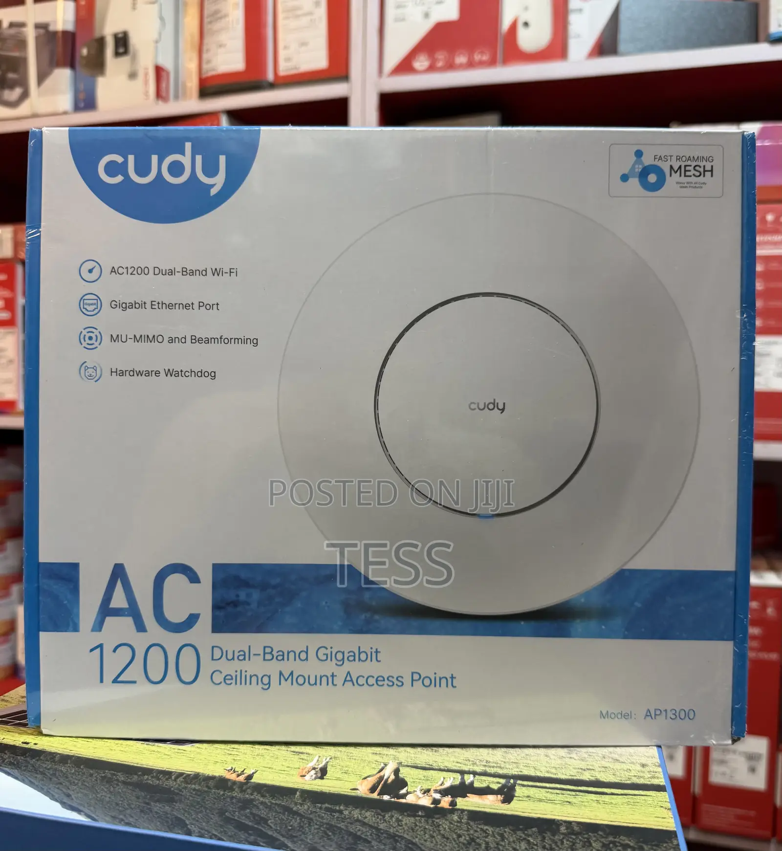 Cudy Ceiling Access Point Ap Ap1300 Ac1200 Dual Band Gigabit