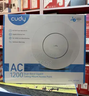 Cudy Ceiling Access Point Ap Ap1300 Ac1200 Dual Band Gigabit