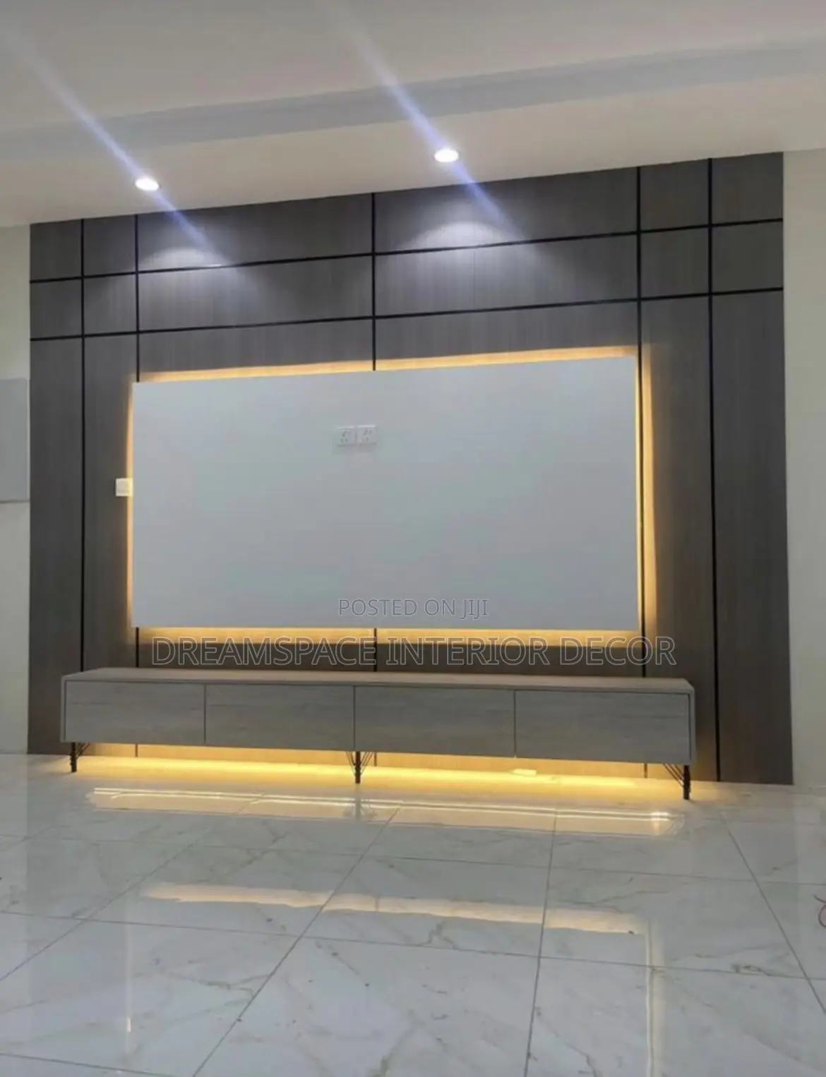Modern Tv Unit Feature Wall Design