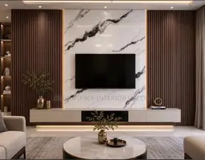 Modern Tv Unit Feature Wall Design