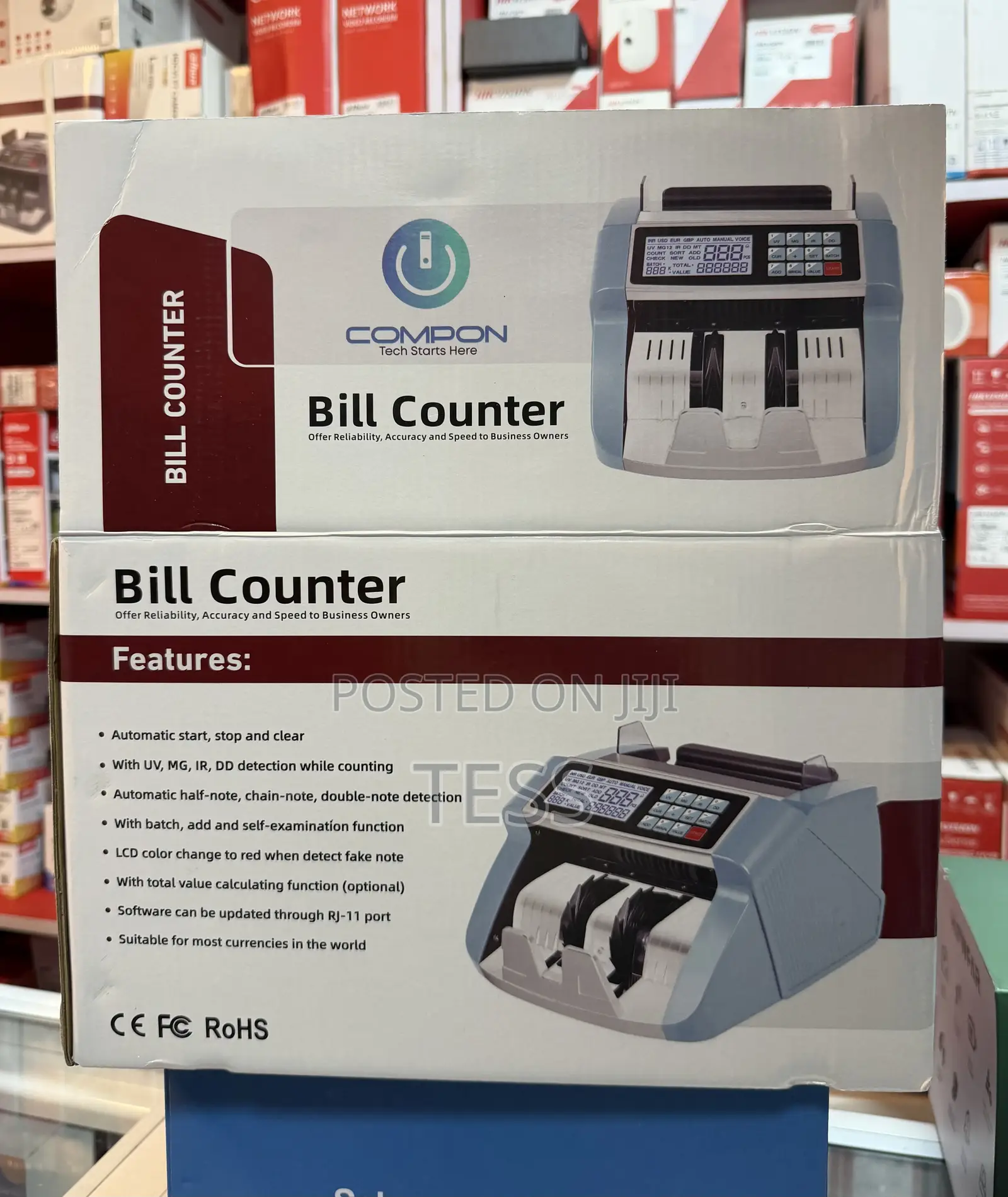 Compon Bill Counter With Backup Battery Money Counter