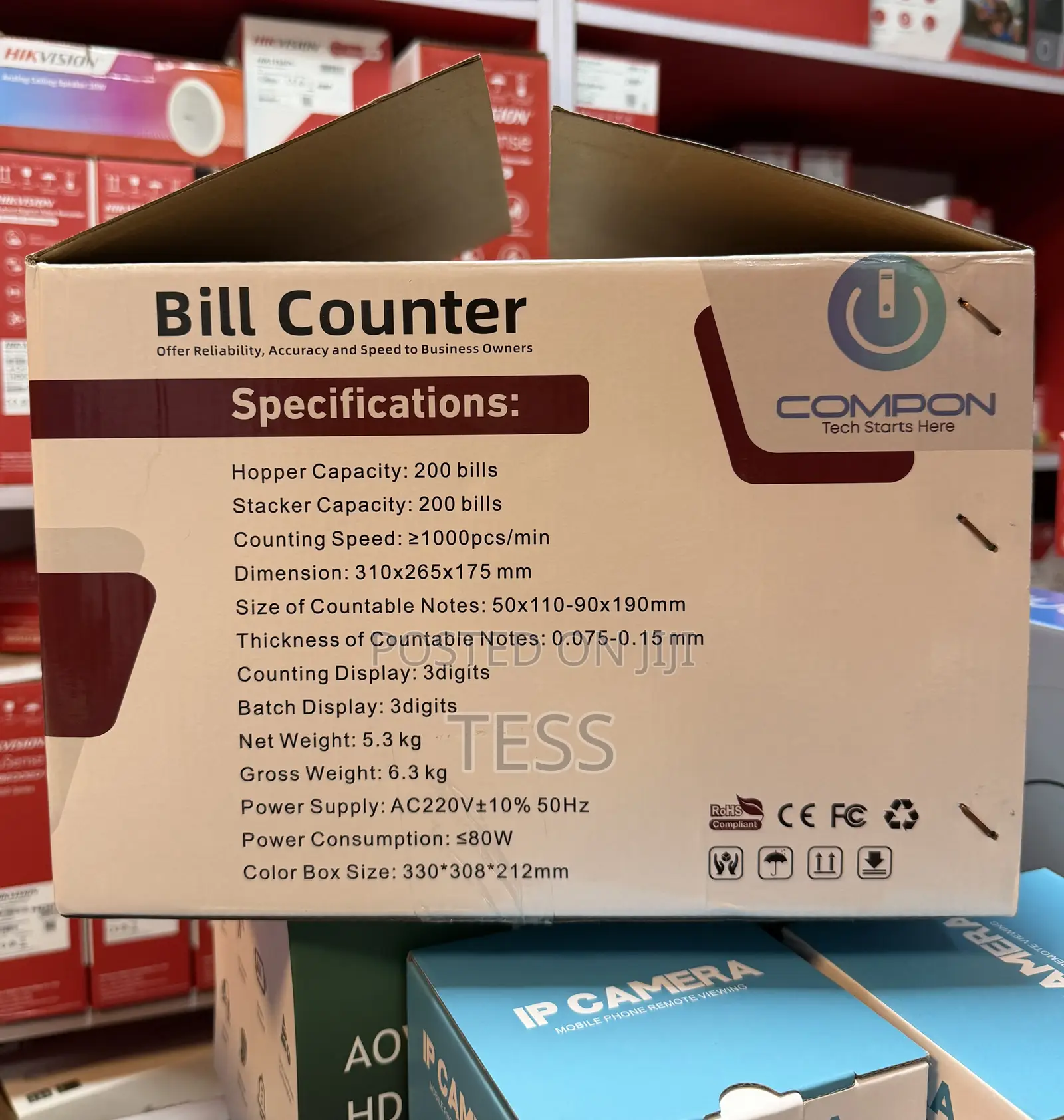 Compon Bill Counter With Backup Battery Money Counter