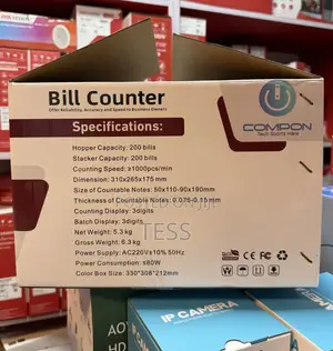 Compon Bill Counter With Backup Battery Money Counter