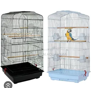 Long Metallic Bird Cage