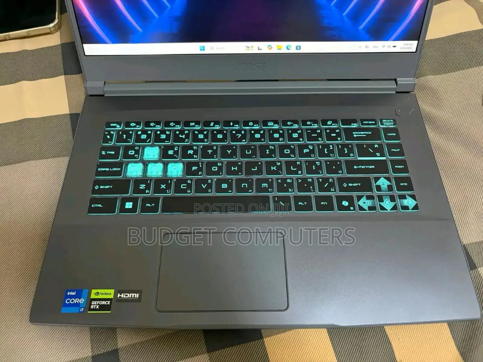 New Laptop MSI Katana 15 16GB Intel Core i7 SSD 1T