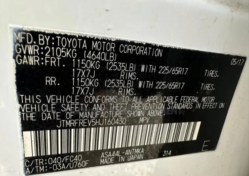 Toyota RAV4 2017 White