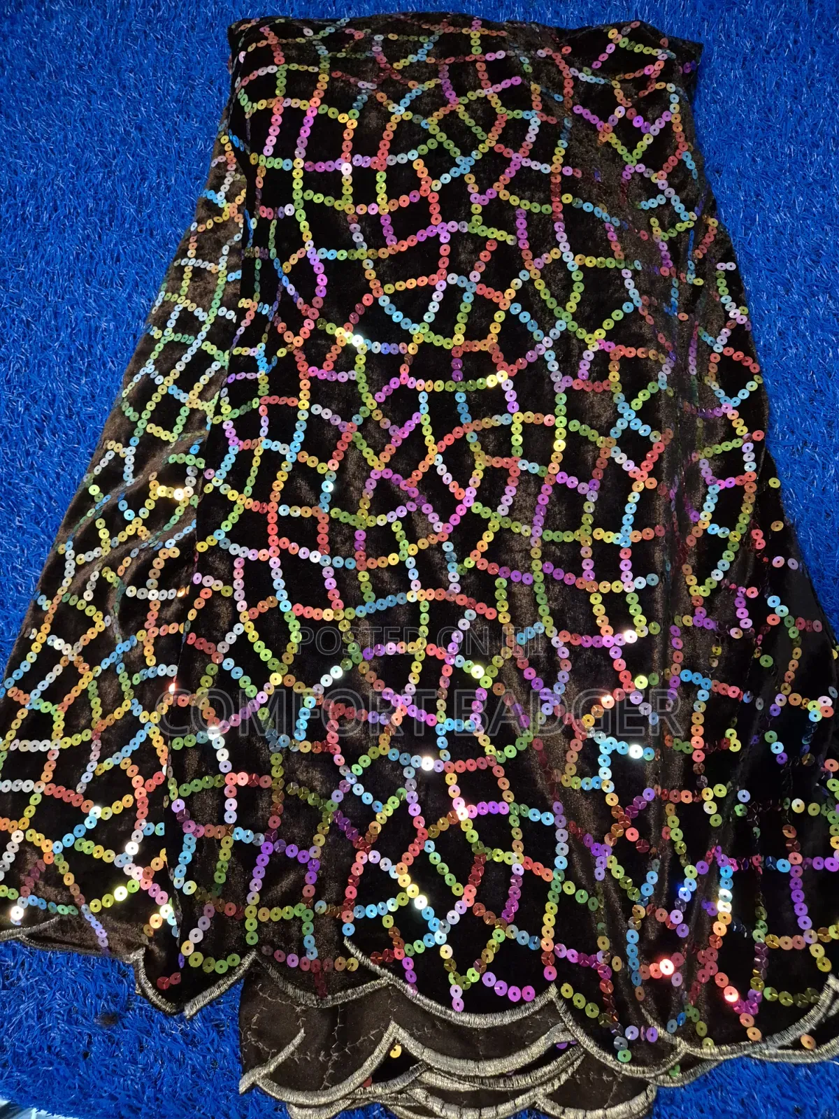 Multicoloured Exquisite Sequin Lace