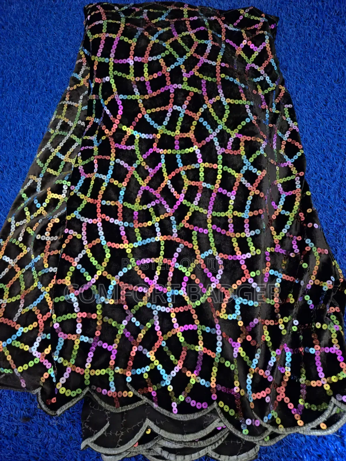 Multicoloured Exquisite Sequin Lace