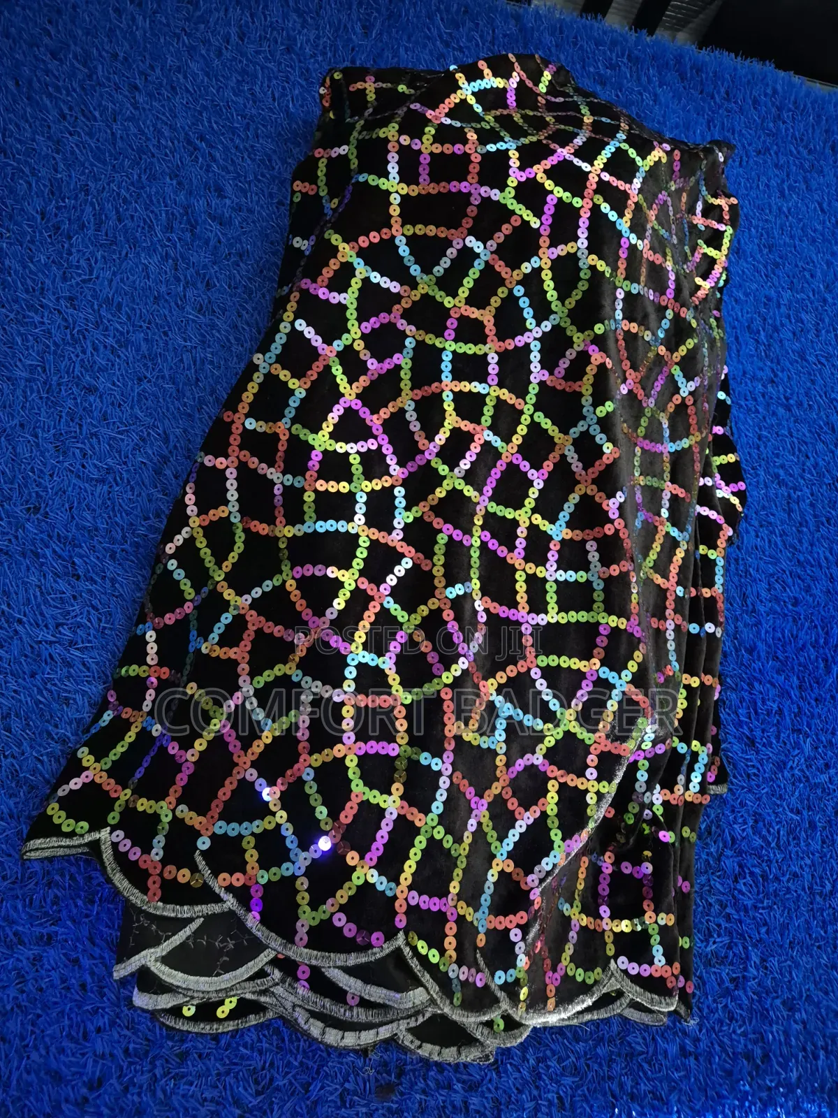 Multicoloured Exquisite Sequin Lace