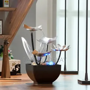 Led Aesthetic Leaf Water Fountain