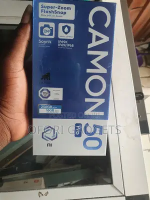 New Tecno Camon 50 Pro 256 GB Black