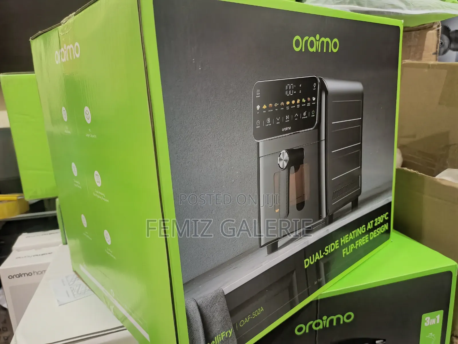 Oraimo Intellifry 9l 230°C Dual Side Flip Free Air Fryer