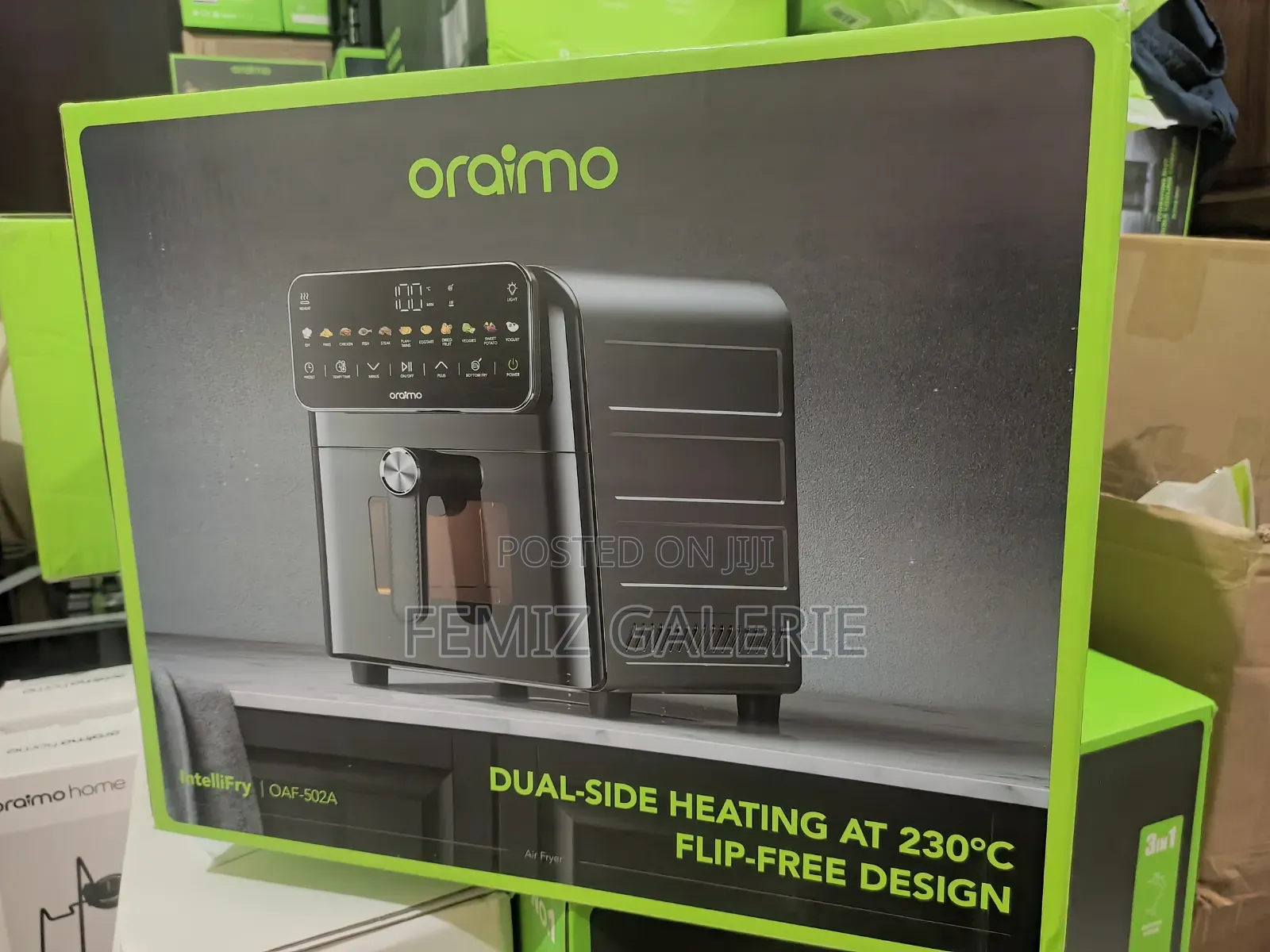 Oraimo Intellifry 9l 230°C Dual Side Flip Free Air Fryer